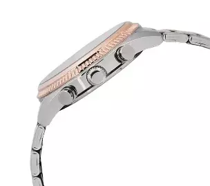 Jam Tangan Pria Alba Chronograph AT3K14 AT3K14X1 Strap Stainless Steel Dual Tone Color Men Silver Dial Original Garansi Resmi