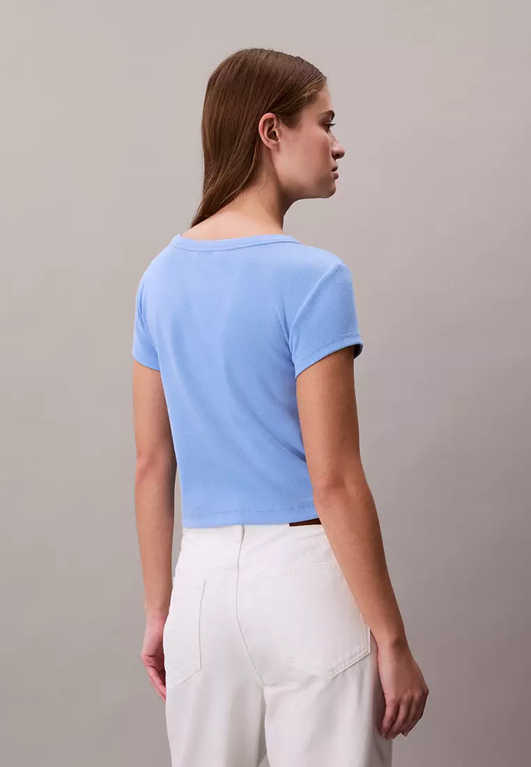羅紋BB T恤 - Calvin Klein Jeans