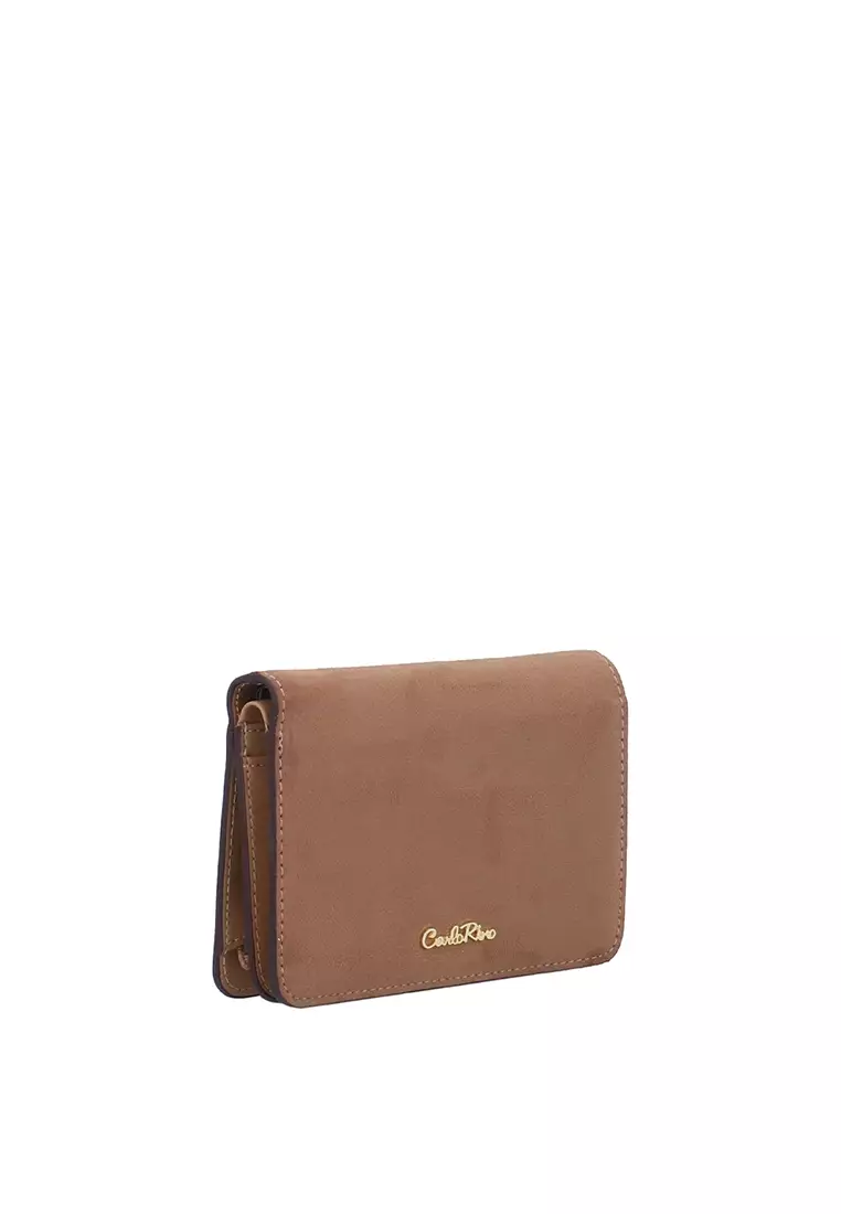 Buy Carlo Rino CR Valeria Short Wallet - Dark Beige 2026 Online ...