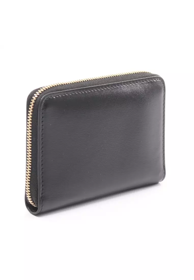Pre-loved Jil Sander GIRO giro POCKET ZIP AROUND WALLET round zipper wallet  leather black