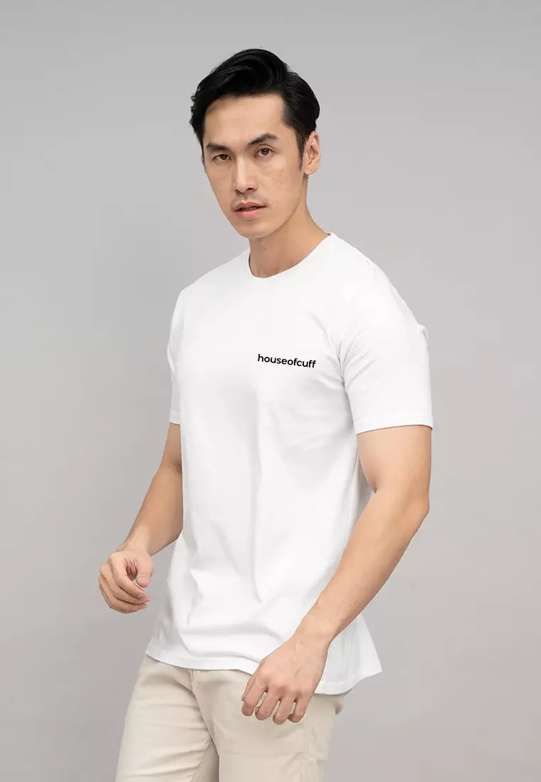 Houseofcuff T-shirt Kaos Polos Pendek Putih Tersedia Size S-4XL