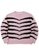 b+ab pink Intarsia striped knit sweater 2717DAABC1678FGS_1
