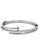 Her Jewellery silver Knotty Nail Bangle (White Gold) - Made with premium grade crystals from Austria HE210AC89QICSG_2