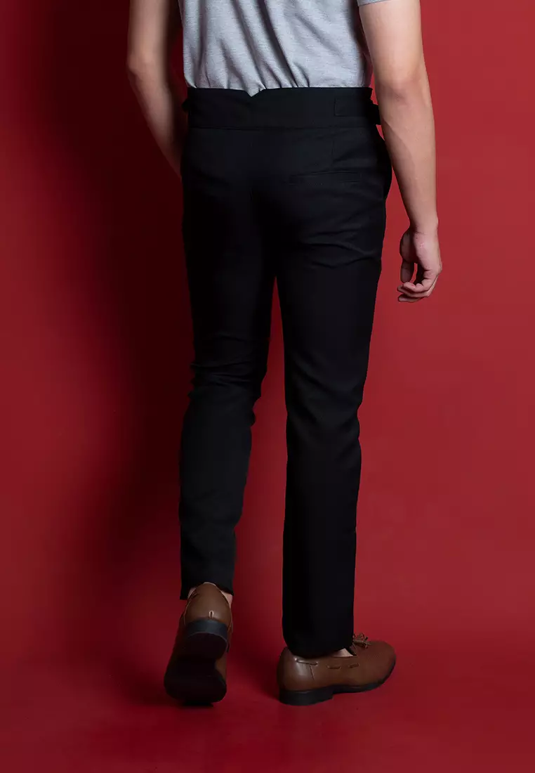 Houseofcuff Celana Panjang Formal Gurkha Pants High Waist Hitam