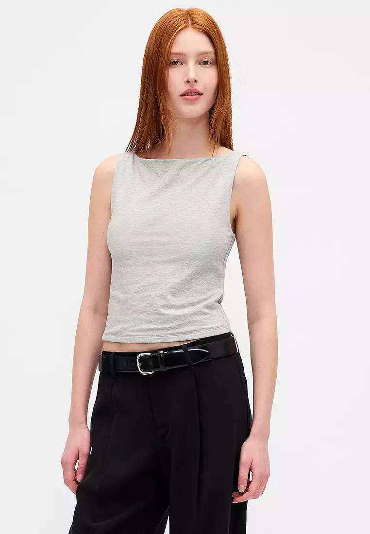 Buy GAP Close Knit Cropped Shell Tank Top 2026 Online | ZALORA