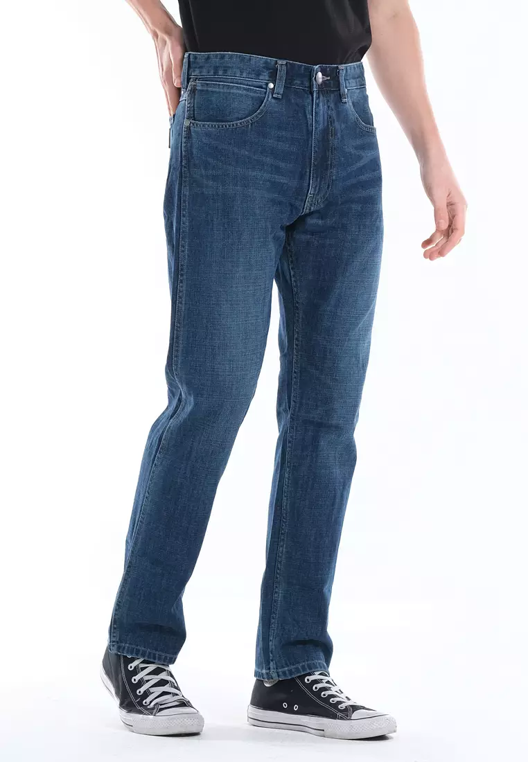 Frontier Relaxed Straight Denim Jeans for Men in Wranch Color
