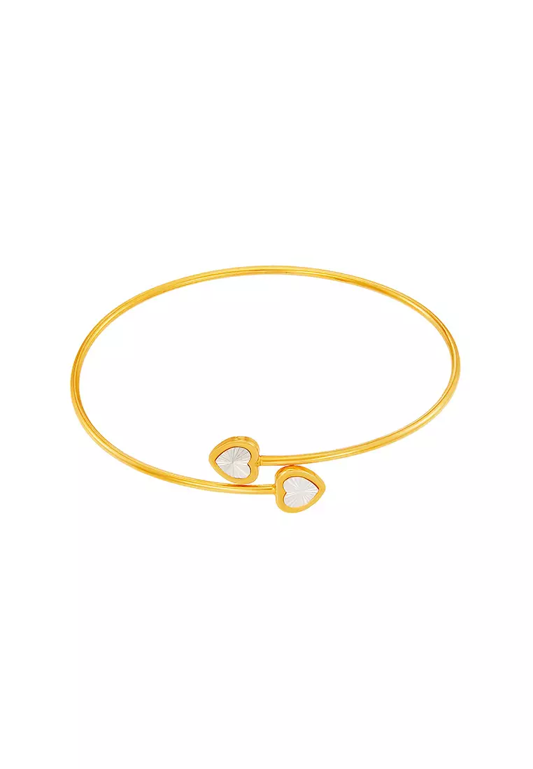 HABIB 925 Silver Bangle CJ-8-SCH5 DC-ST-W(A)