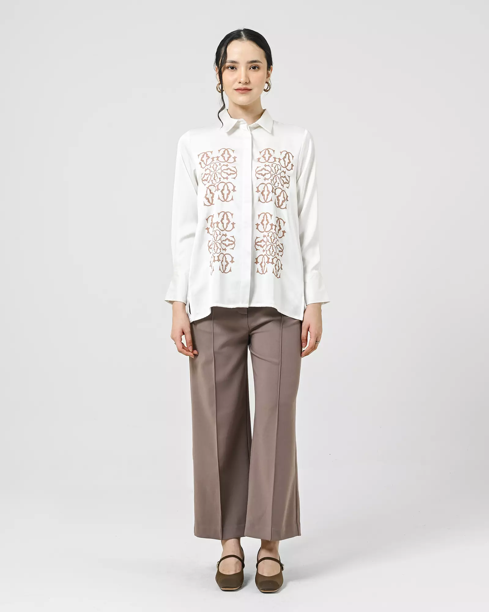 Geulis.id LITARIA SHIRT - Brokenwhite