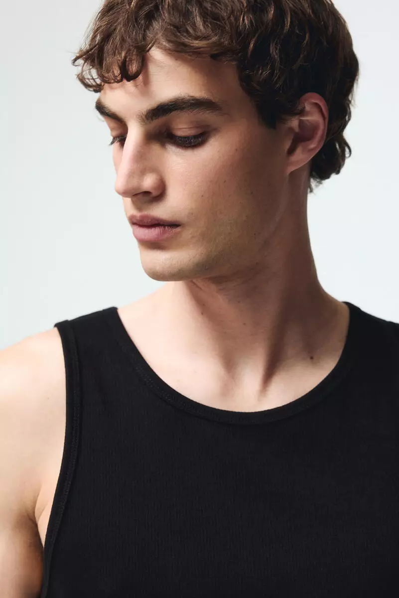 Slim Fit Ribbed vest top