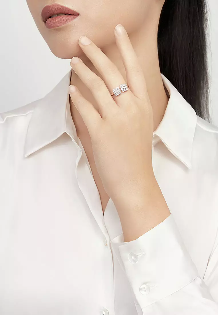 HABIB Checkmate White Diamond Ring 25086