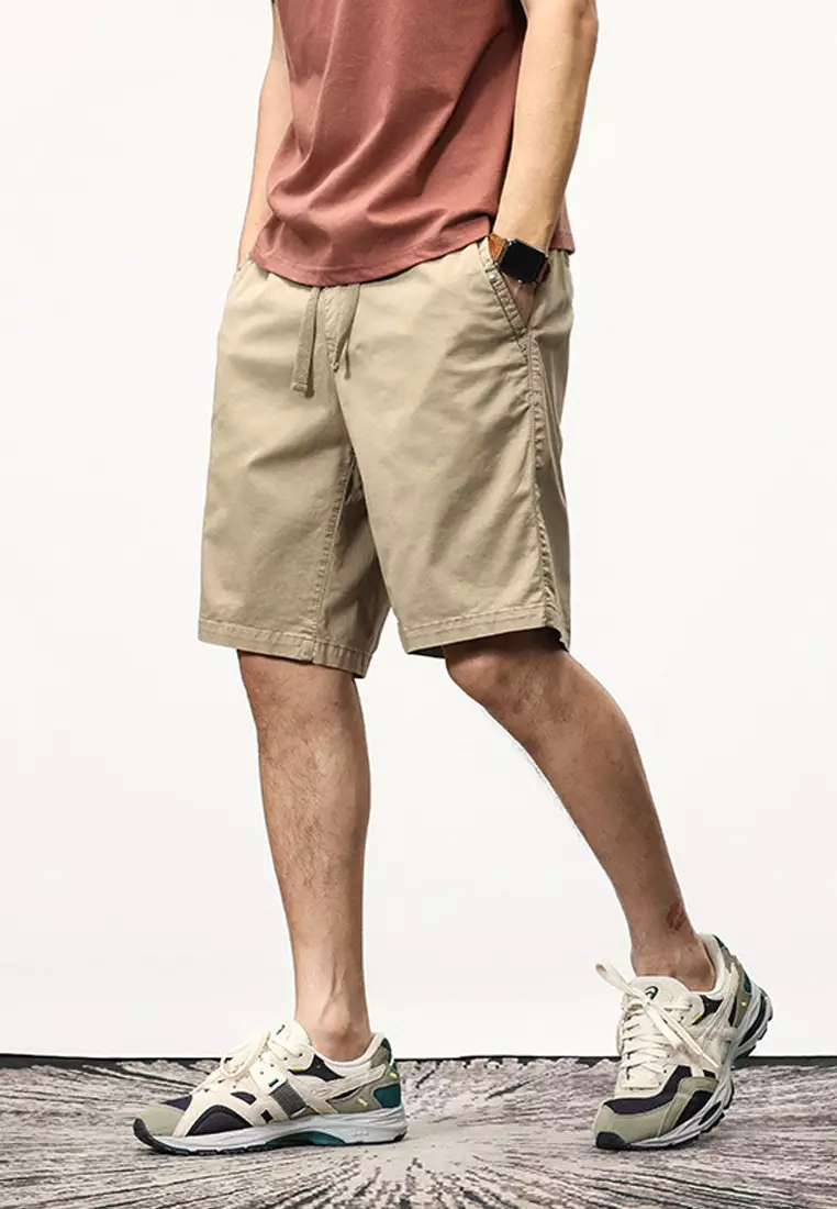Relaxed Fit Cotton Cargo Shorts GJL070