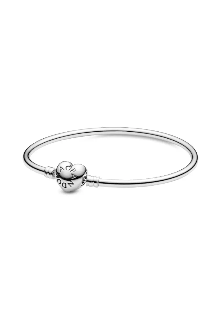 Moments Heart Clasp Bangle