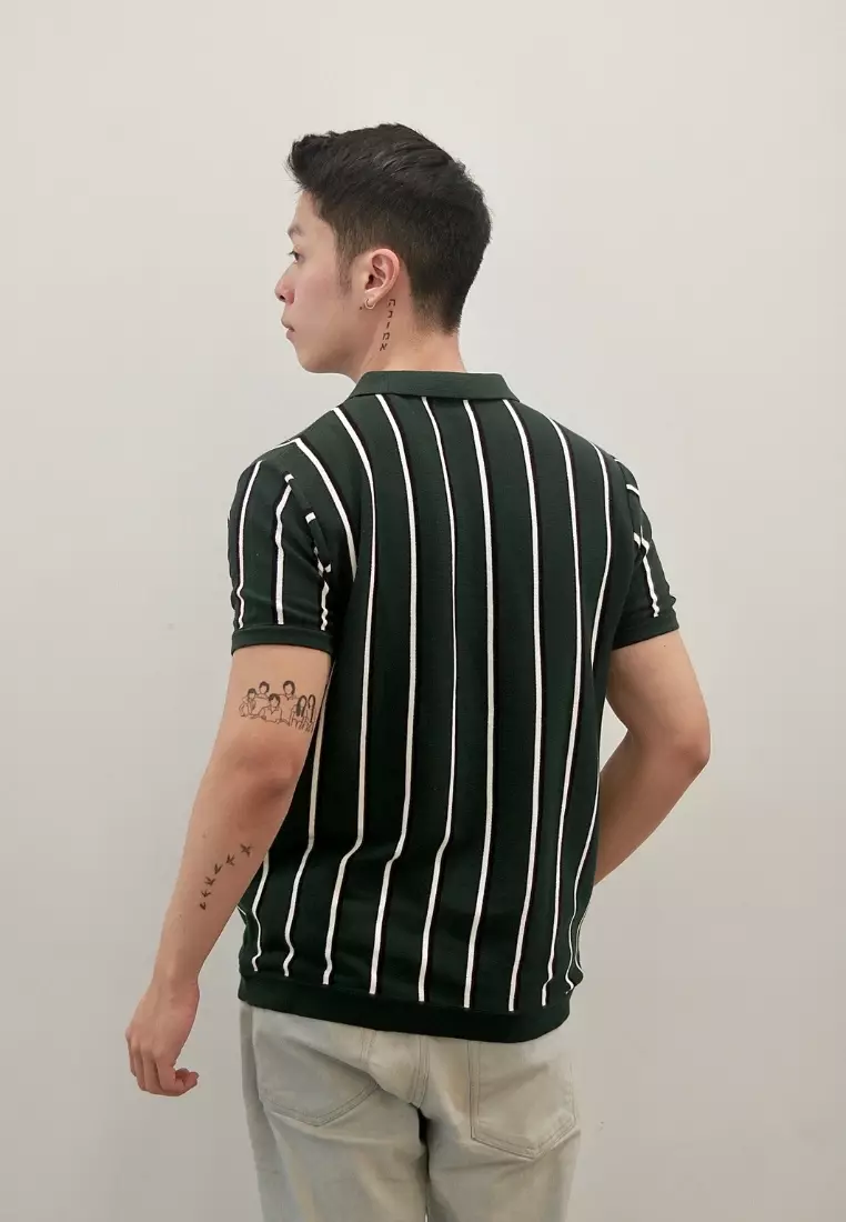 Kale PARIS Green / Polo Shirt Pria / Atasan Kaos Polo Rajut Pria / Kaos Pria / Baju Kaos Pria