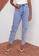 MISSGUIDED blue Riot Single Busted Knee Mom Jeans 739E2AAF4F9F96GS_4