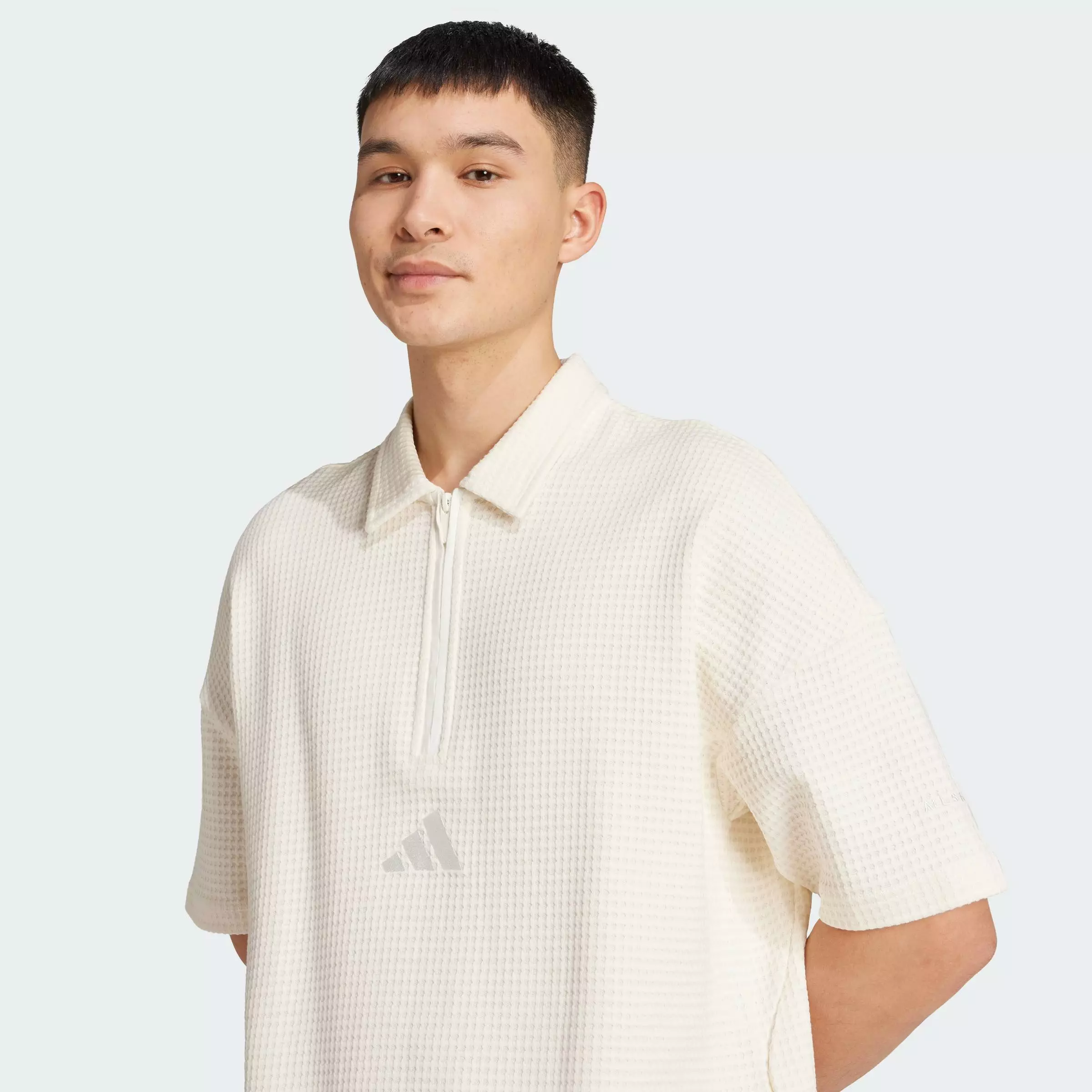 Buy ADIDAS All SZN Waffle Knit Half-Zip Polo Shirt 2026 Online
