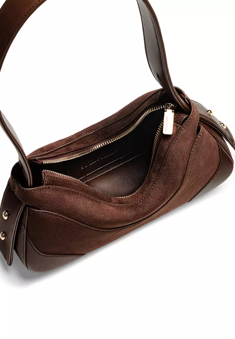 Tanga Bag Suede - Dark Oak