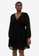 Vero Moda black Plus Size Long Sleeves Short Dress 8FAE4AADB74241GS_1