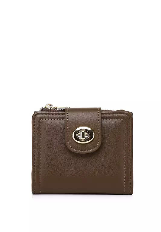 Lizzy Turn-Lock Top Zip Mini Wallet