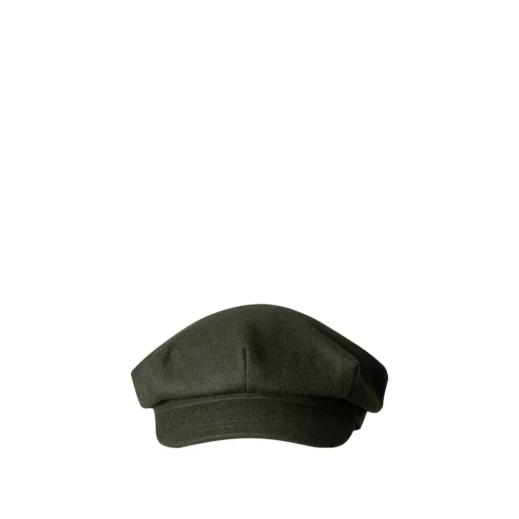 Bodypack Collier Bakerboy Wool Cap - Olive