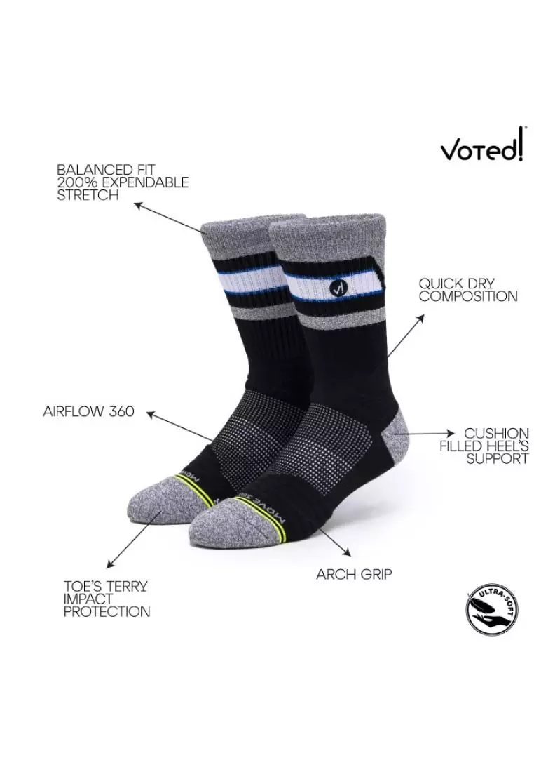 Jual Voted Socks Co Voted Socks Kaos Kaki Olahraga Basket REBOUND