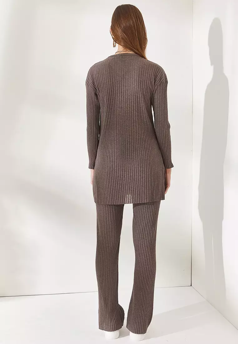 Knitted Top with Pants Set