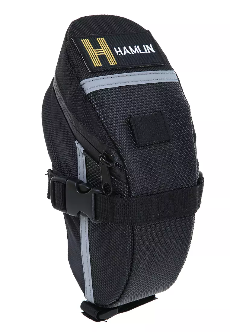 Qian Tas Sepeda Waterproof Storage Saddle Bag Seat Cycling Tail Bag Material 600D Nylon ORIGINAL - Black