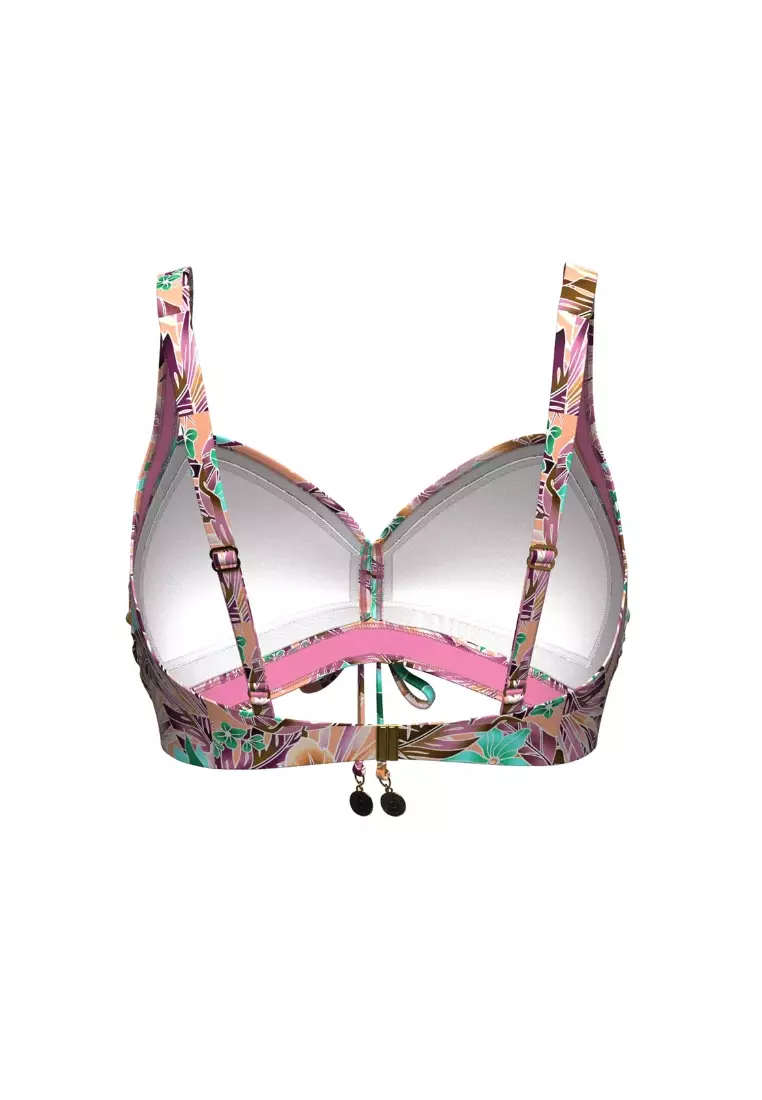 My Paradiso Lavender Plus Cup Ruched Front Bikini Top