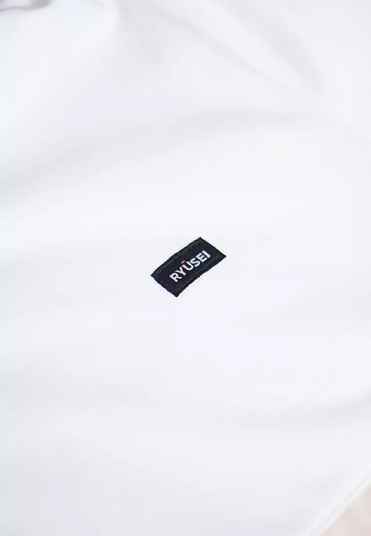 Ryusei Sweater Hoodie Pria Mikazu CMB White