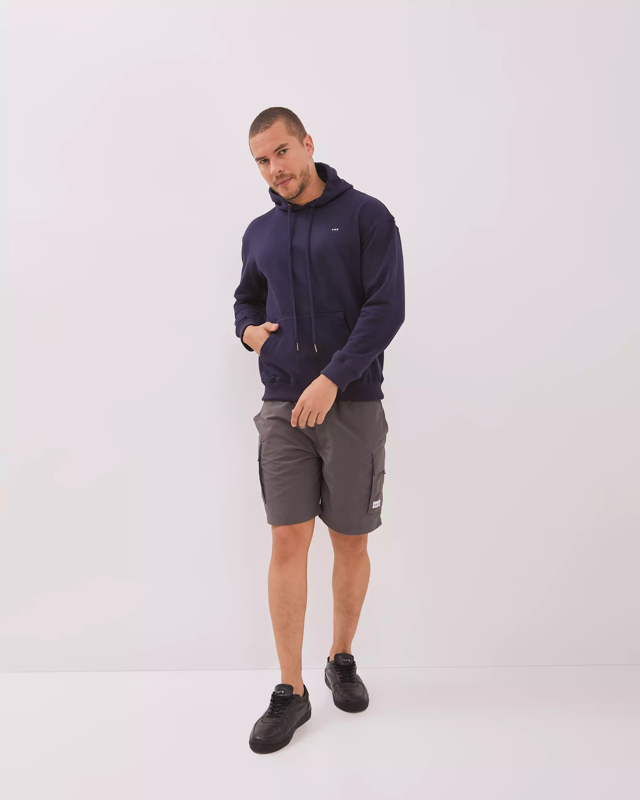 AMK Hoodie Panjang Pria JC Rayder L/S Navy