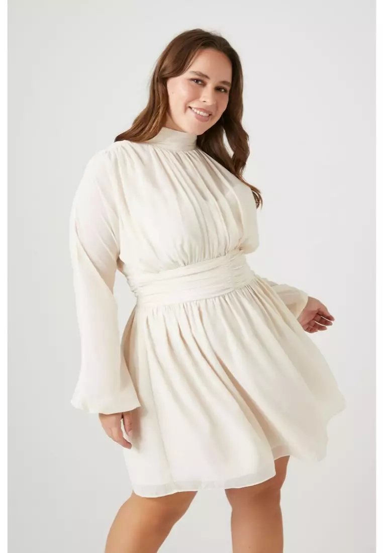 Forever 21 plus white dress discount