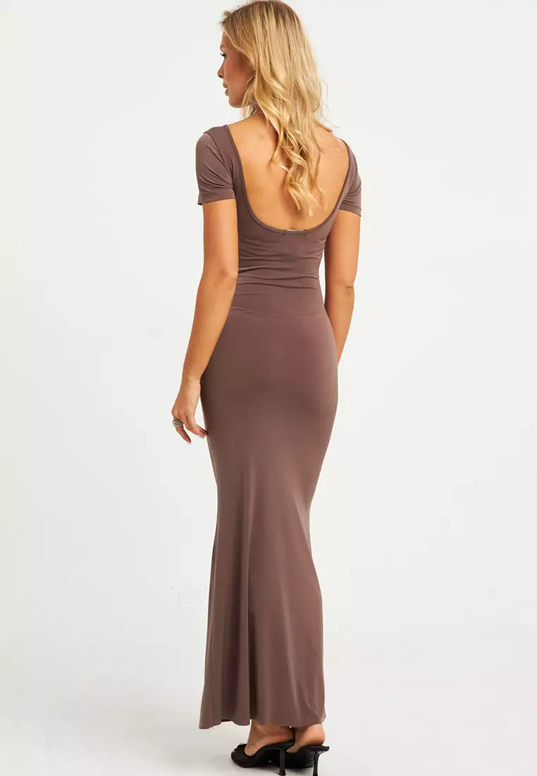 Scoop Back Maxi Dress