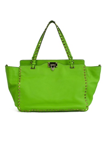 Valentino Pre-Loved Neon green Rockstud bag 2021 | Buy Online | ZALORA Kong