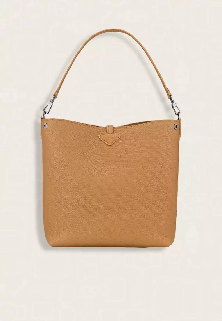 Longchamp Le Roseau M Shoulder Bag Walnut
