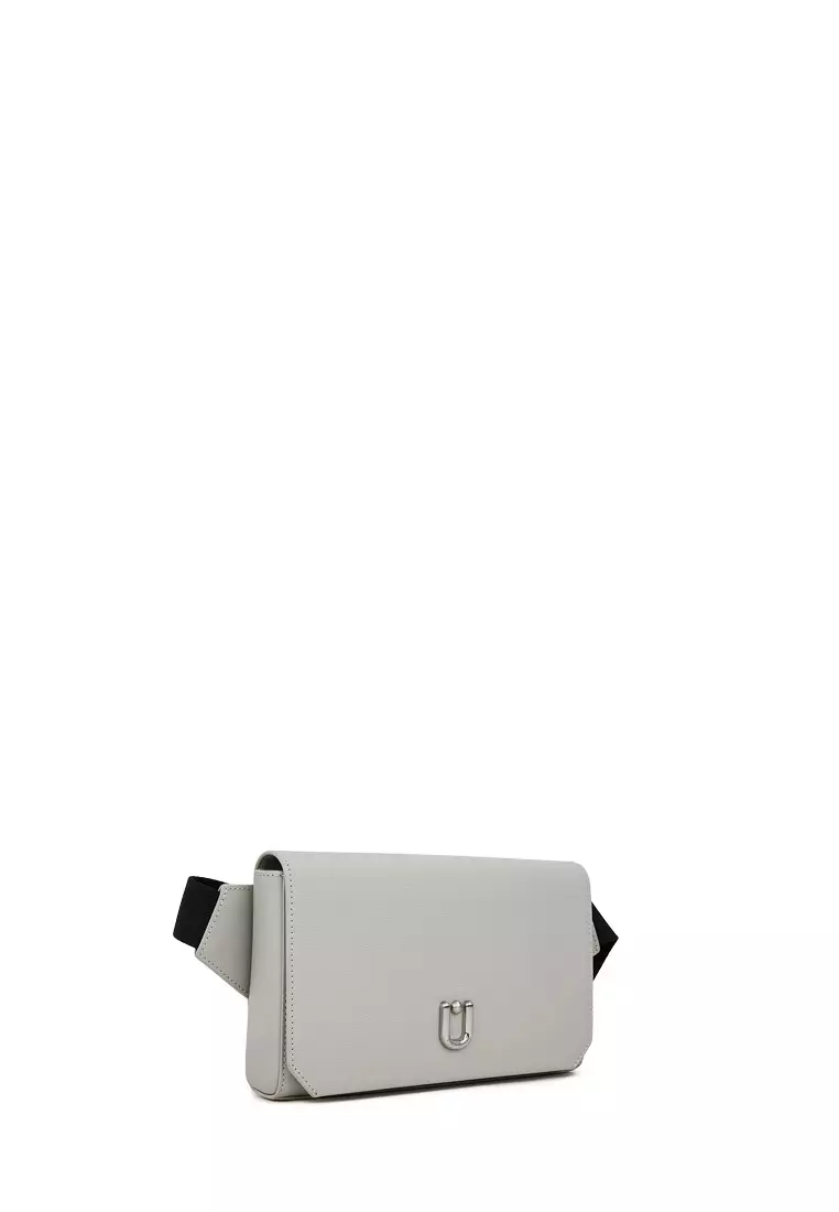 Slate Medium Waist Pouch In Sustained Grey