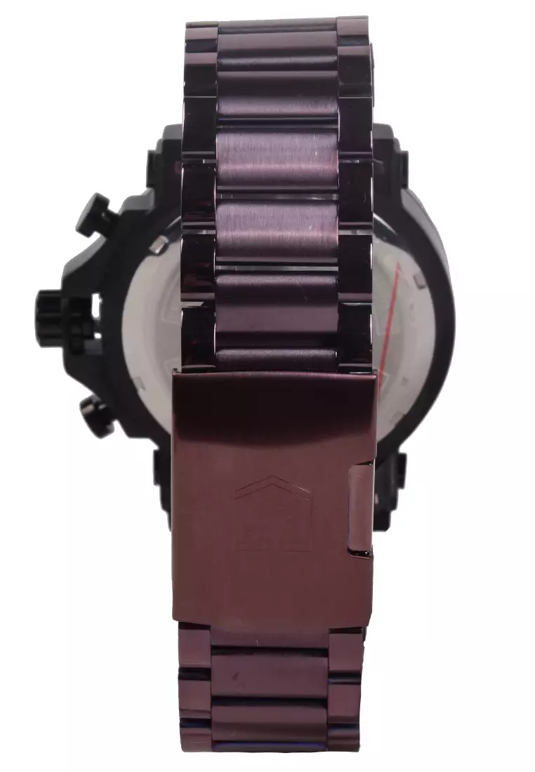 T5 - Jam Tangan Pria - Brown - Stainless Steel Bracelet - H3702G-F