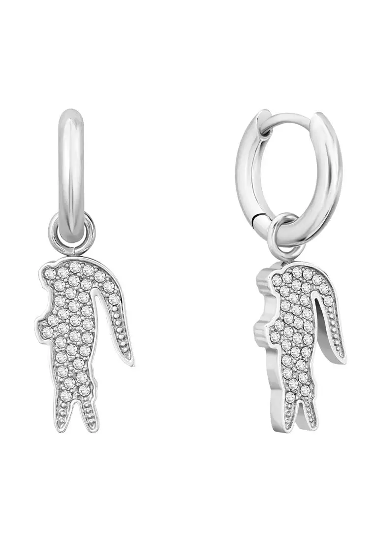 LACOSTE ピアス 2040283 CROCODILE ACCESORY SILVER Buy Lacoste Crocodile Silver Earrings LAJ-2040283 2025