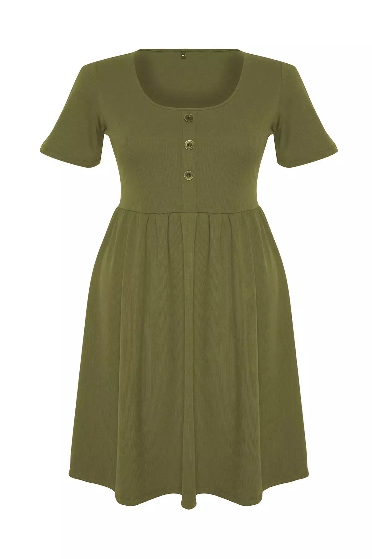 Plus Size Scoop Neck Midi Dress