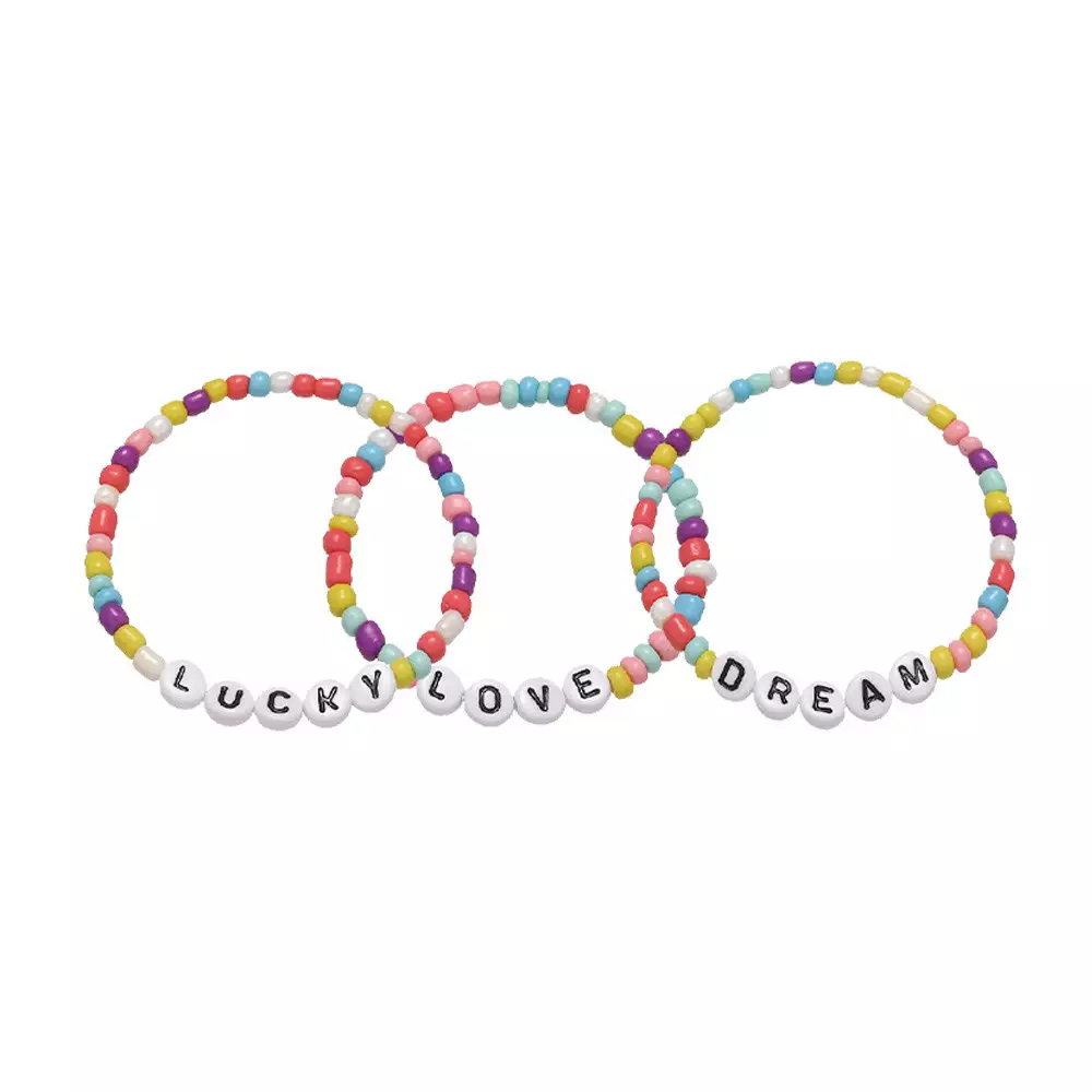 PRETTY MISSY SET DIY JEWELRY 24 SEKAT MIXED PASTEL BEADS - MIX