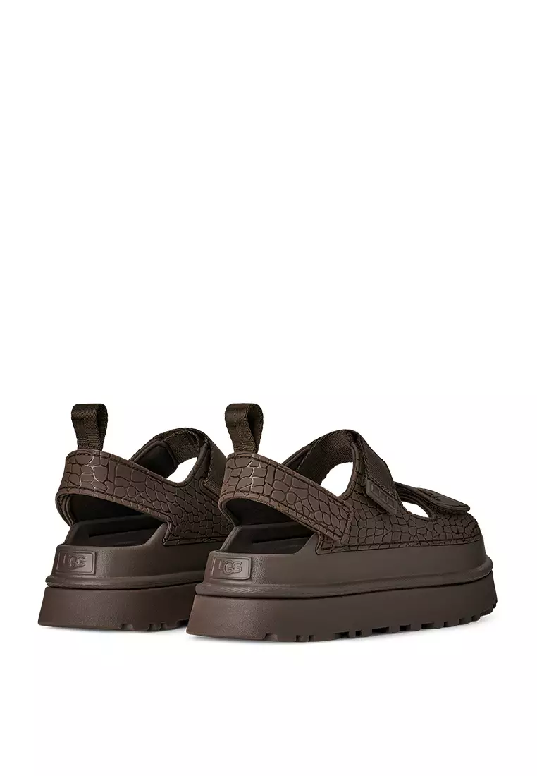 Women's GoldenGlow Embossed Sandal - Dense Smoke (1175311-DNSS)