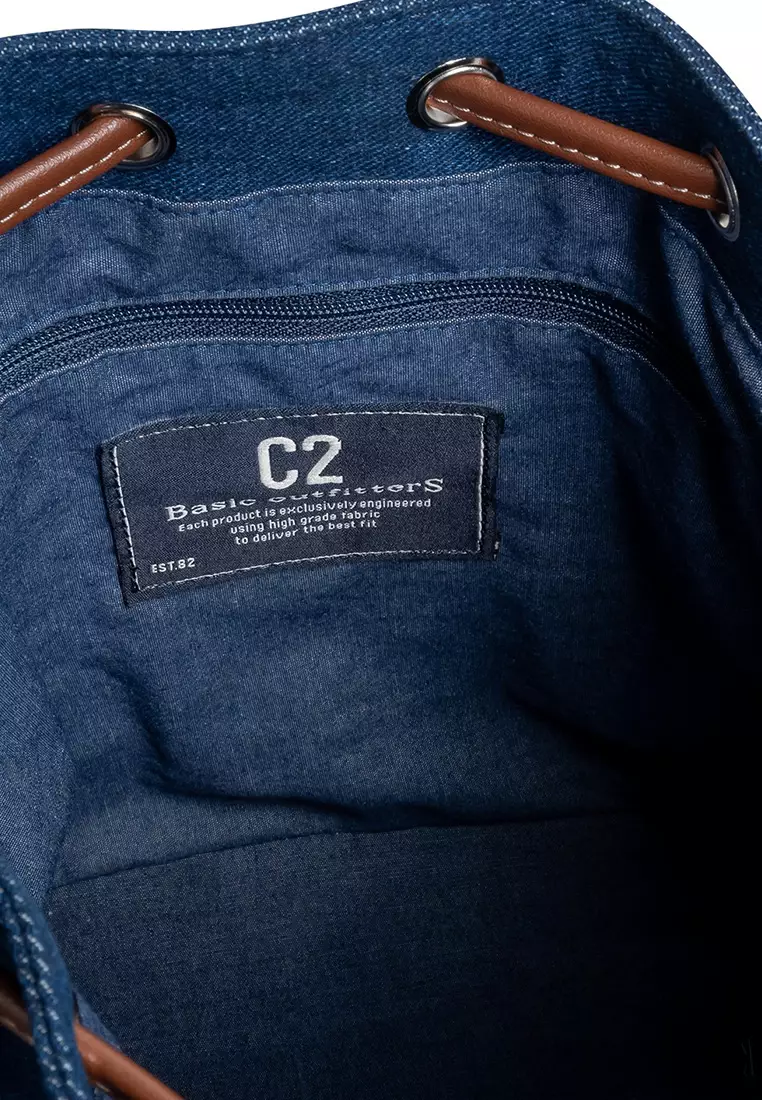 C2 Adlita Navy Bucket Bag