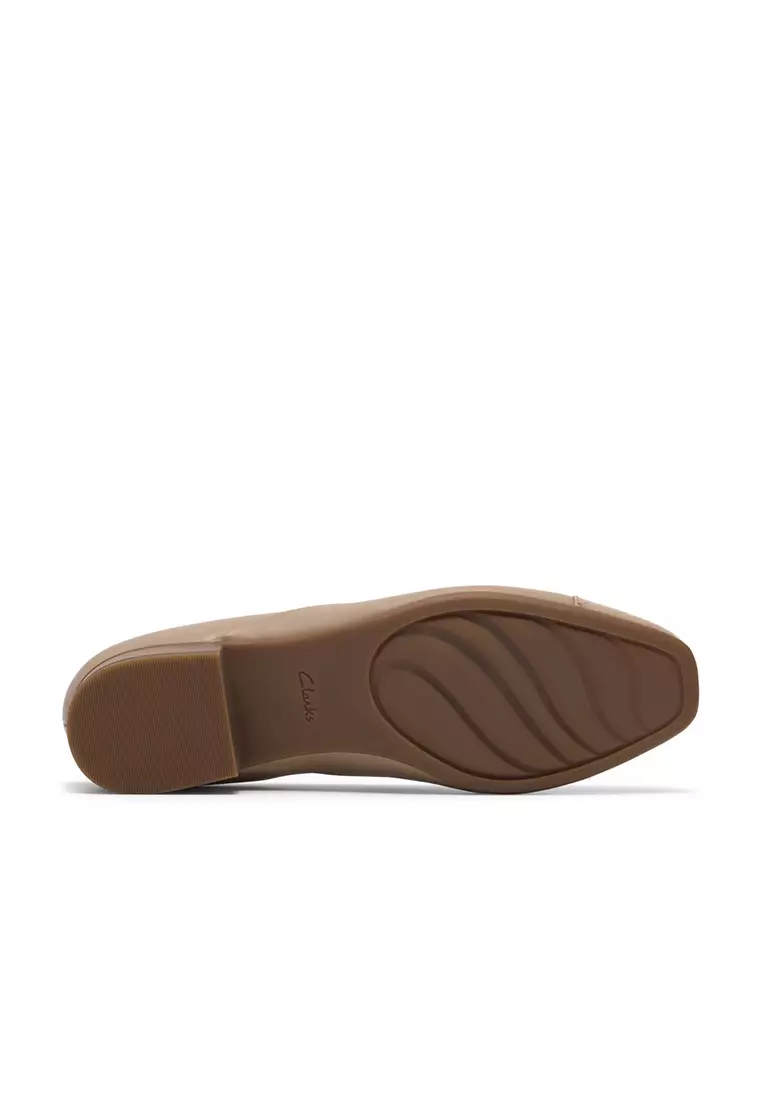 Womens Juliet Rise Ballerina - Taupe Leather
