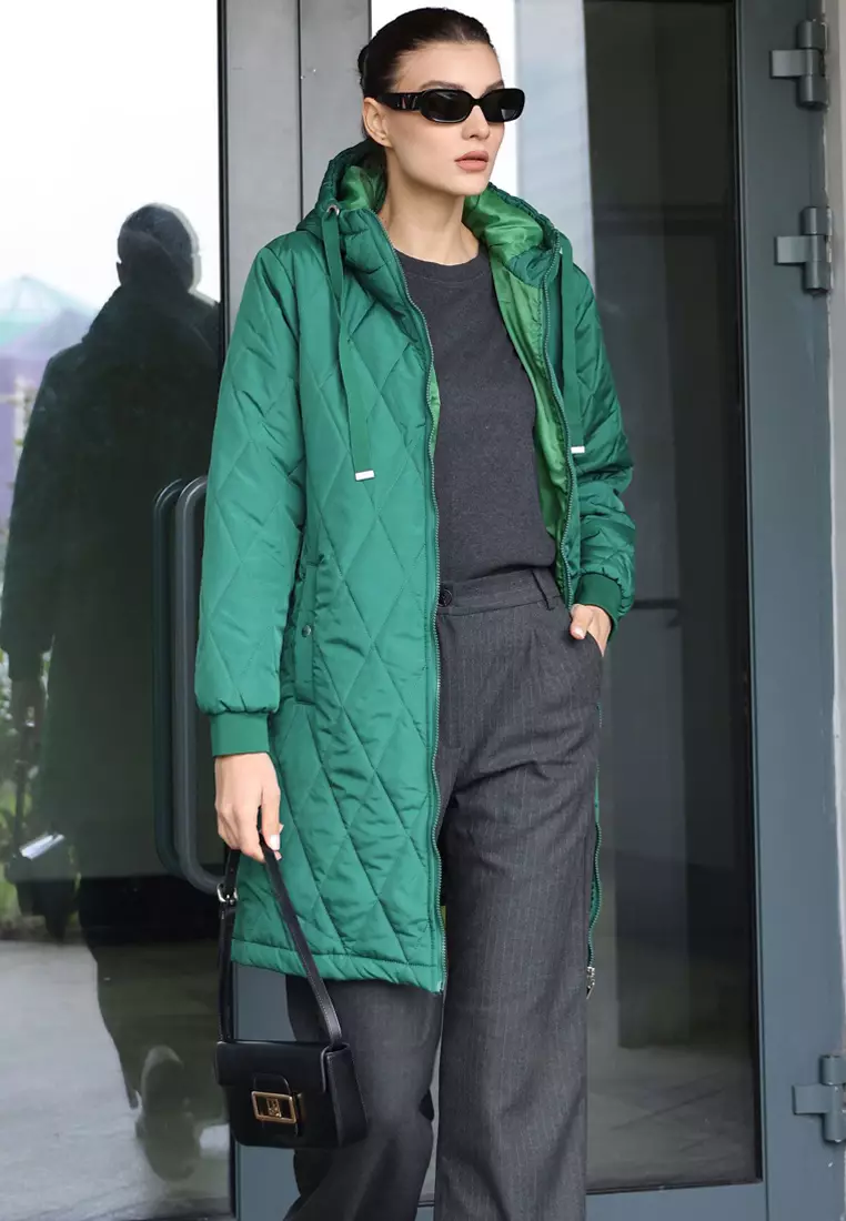 Quilted Long Down Coat