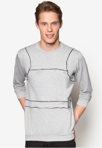 Contoured Paneling Sweatshirt