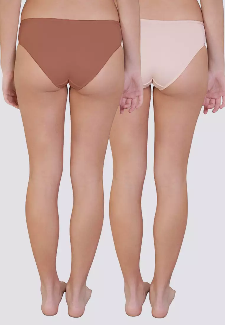 Nifty Neutrals  4-in-1 Pack Midwaist Bikini Panty Women Underwear