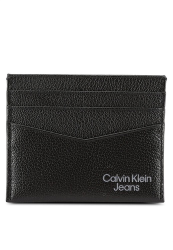 Calvin Klein black Micro Pebble Cardholder 5A0B0AC143BDDCGS_1