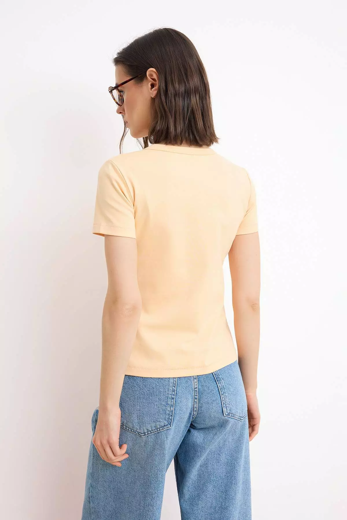 Somon Basic Regular/Normal Fit Short Sleeve Interlock Knitted T-Shirt Twoss26Ts13