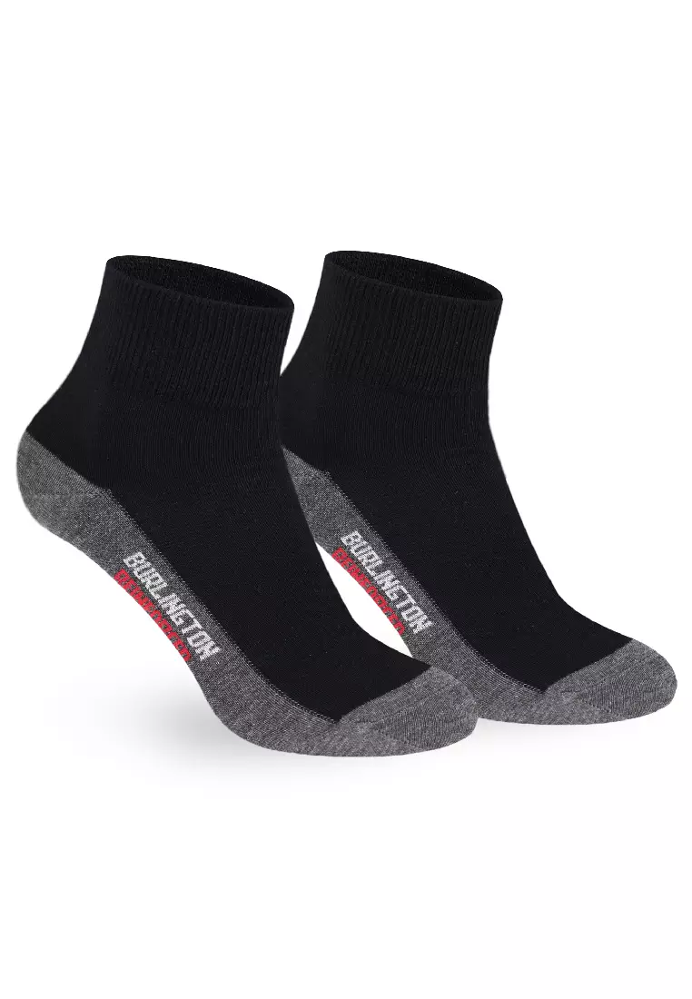 Burlington Men's Cotton Lite Thin Casual Ankle Socks 3 pairs in a pack 142B