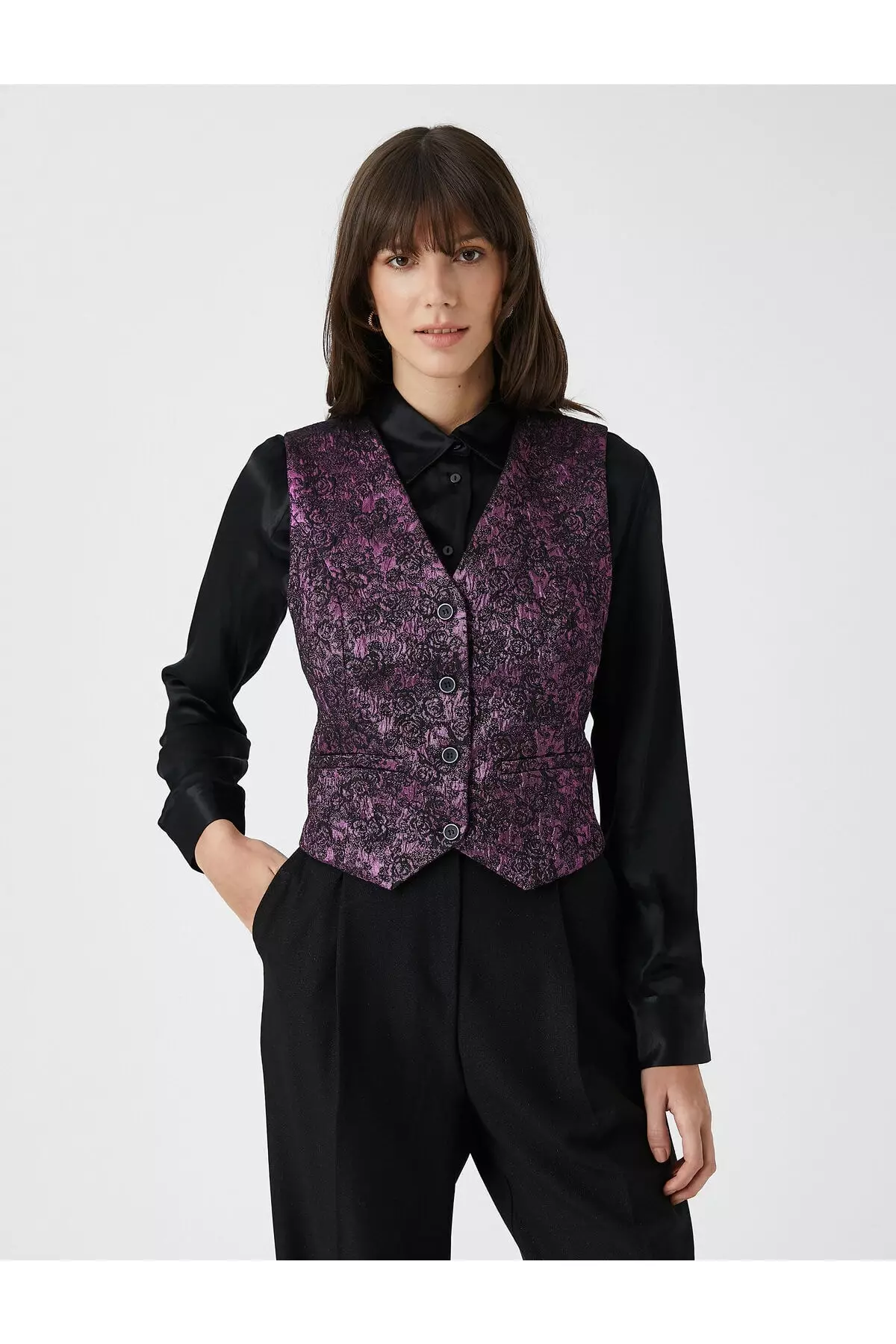 Rachel Araz Jacquard Vest