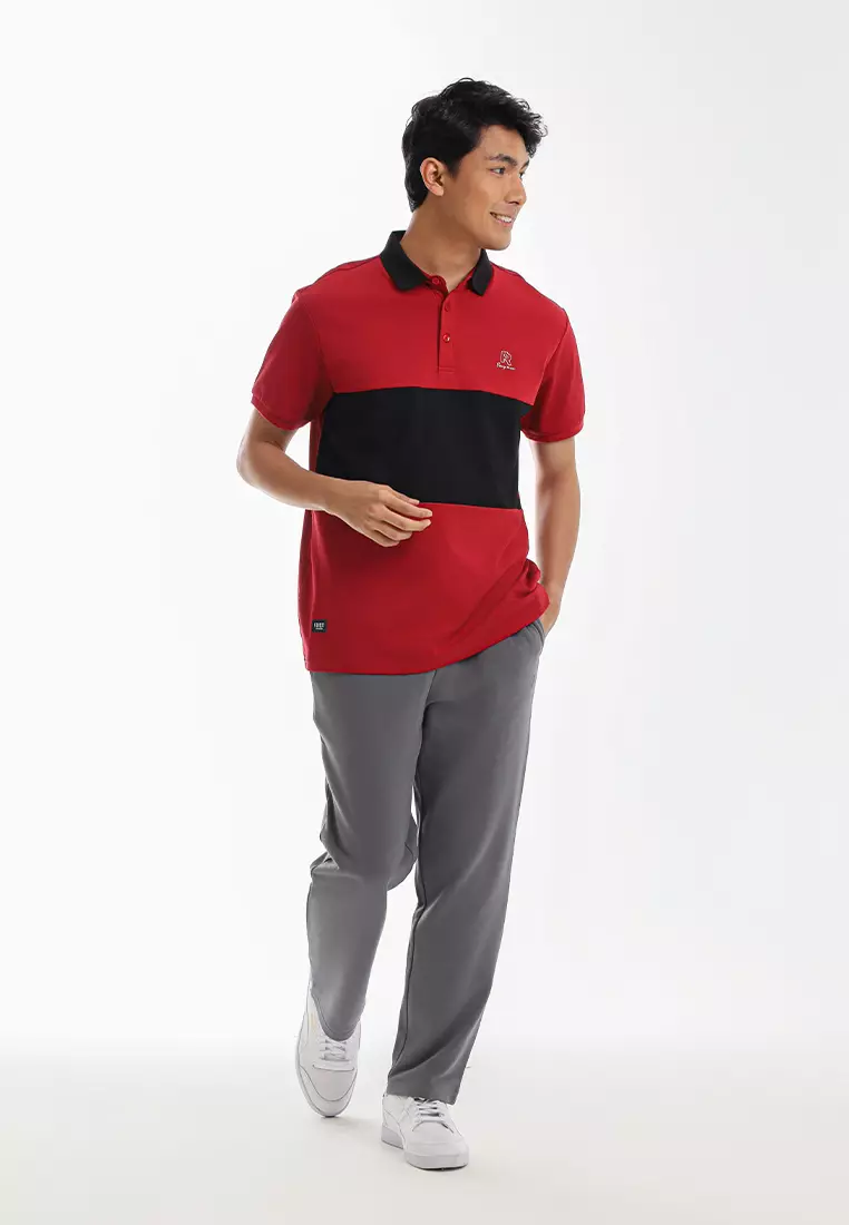 Forest Premium Cotton 210gsm Cut & Sew Polo T Shirt Men  - 24017-56Maroon