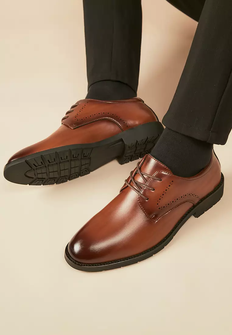 Brogue Leather Derby Shoes KB23KB65